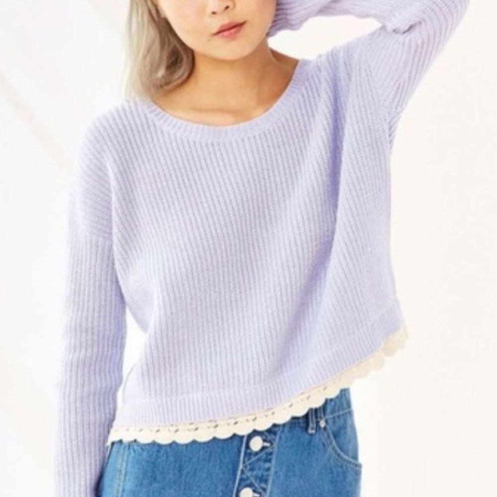 Lavender sweater from urban outfitters